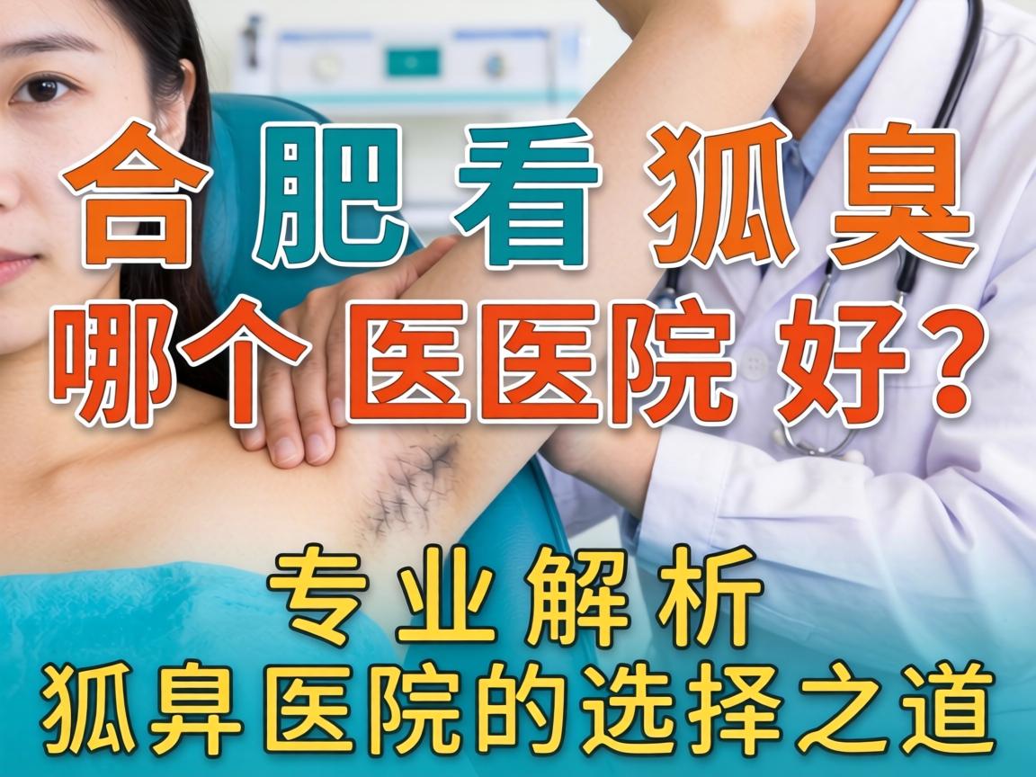 合肥看狐臭哪个医院好？专业解析狐臭医院的选择之道