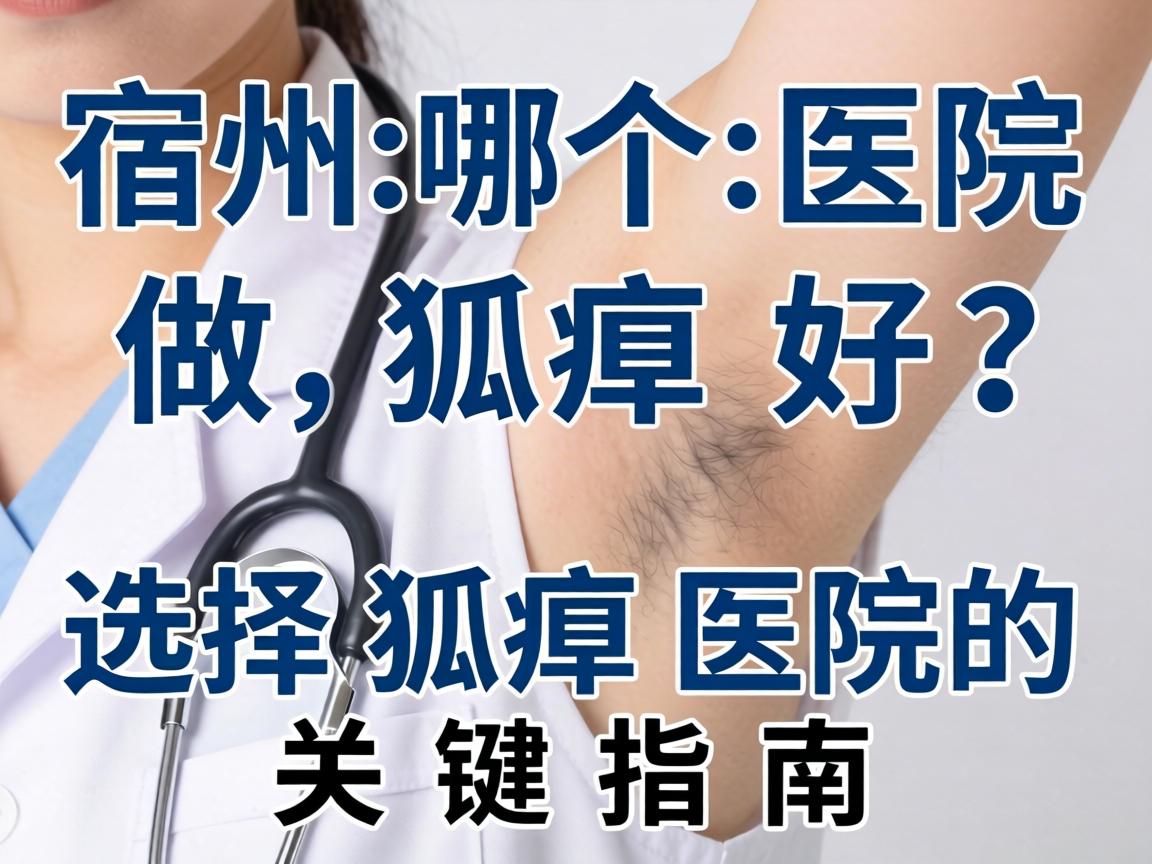 宿州哪个医院做狐臭好?选择狐臭医院的关键指南 宿州哪个医院做狐臭好?选择狐臭医院的关键指南