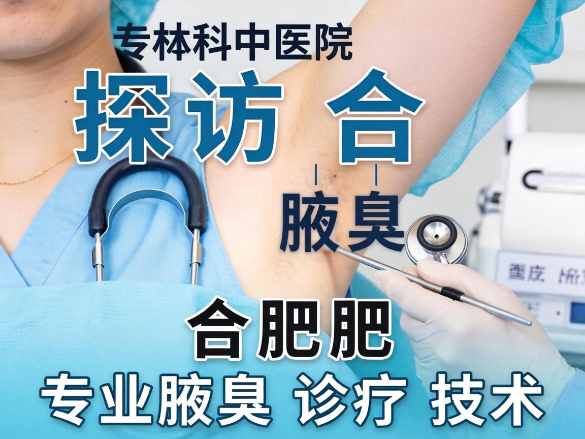 探访合肥腋臭专科医院，详解合肥专业腋臭诊疗技术