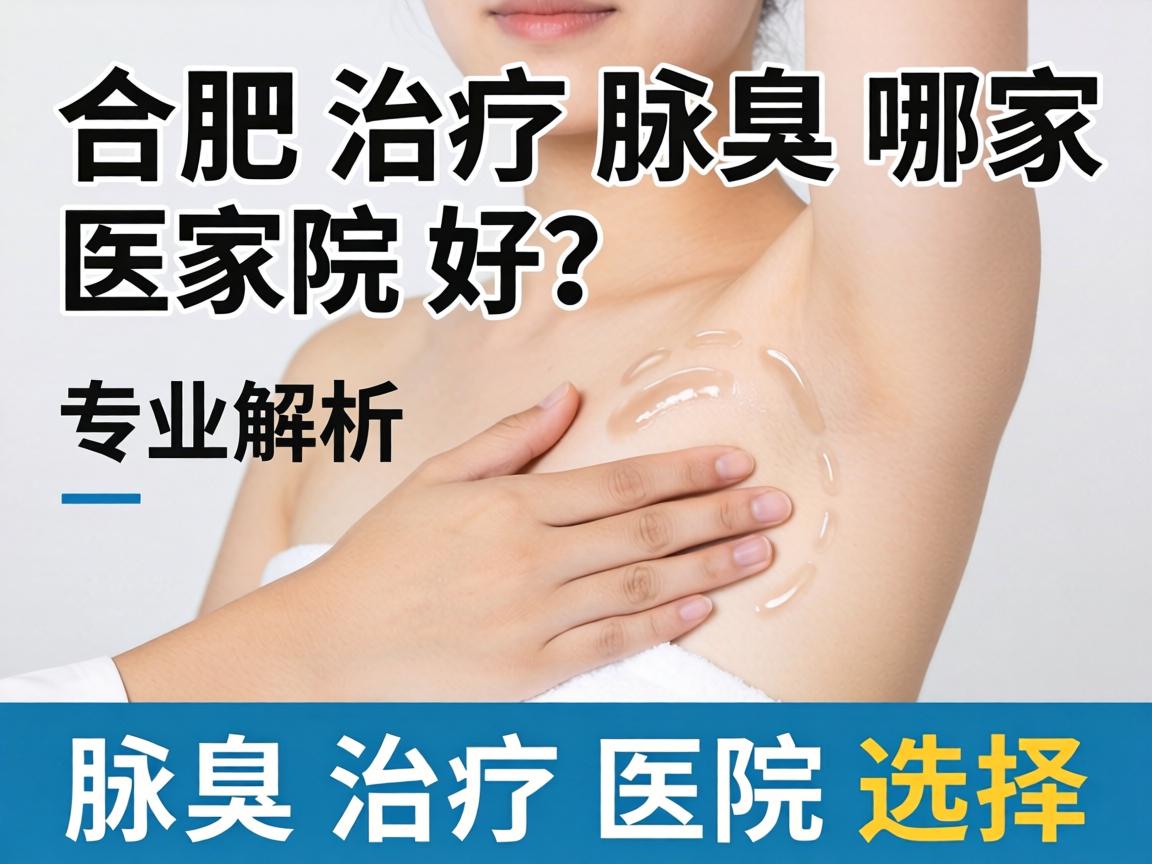 合肥治疗腋臭哪家医院好？专业解析腋臭治疗医院选择