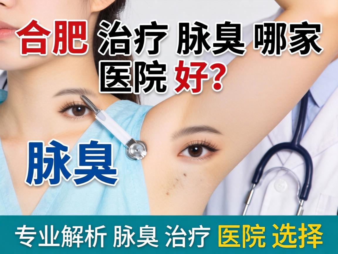 合肥治疗腋臭哪家医院好？专业解析腋臭治疗医院选择