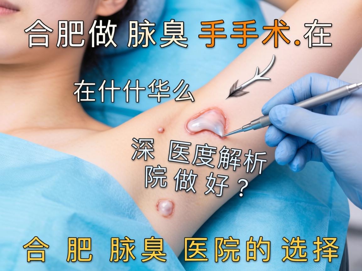 合肥做腋臭手术在什么医院做好？深度解析合肥腋臭医院的选择