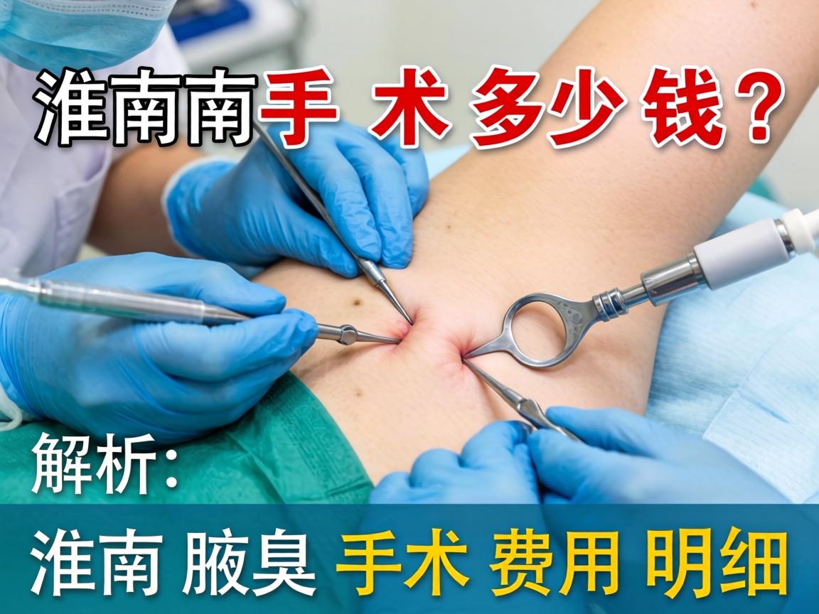 淮南腋臭手术多少钱？解析淮南腋臭手术费用明细