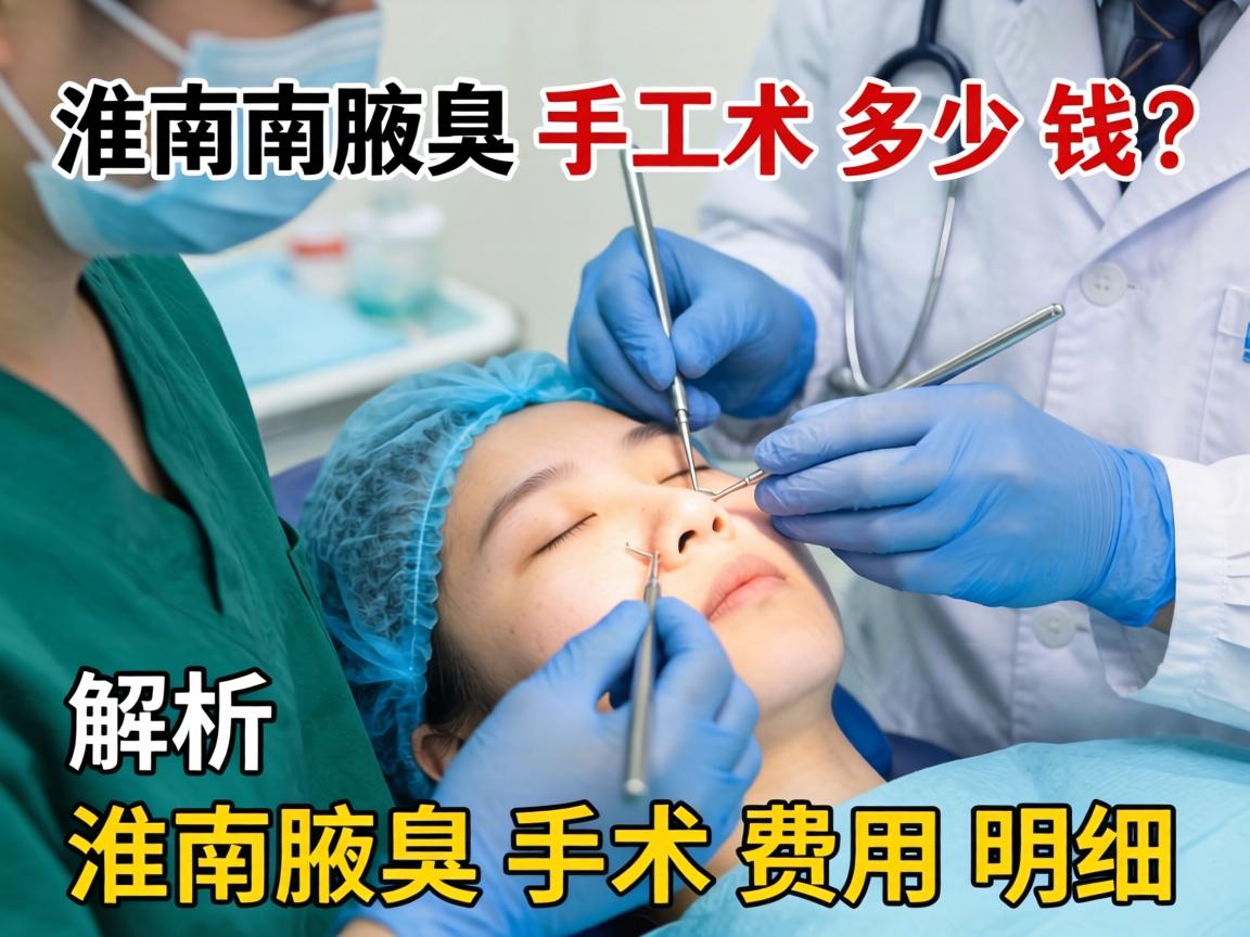 淮南腋臭手术多少钱？解析淮南腋臭手术费用明细