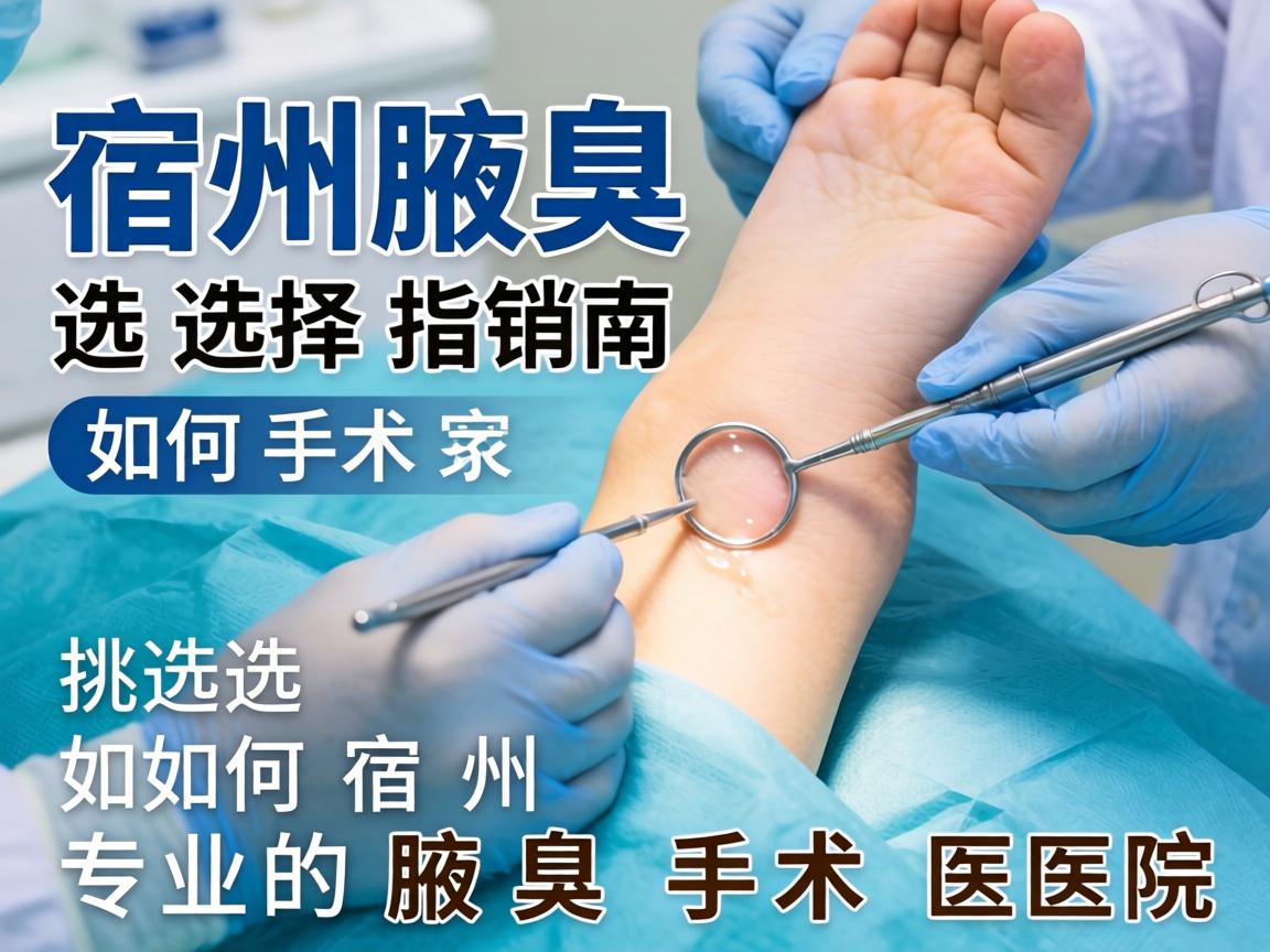 宿州腋臭手术选择指南，如何挑选宿州专业的腋臭手术医院