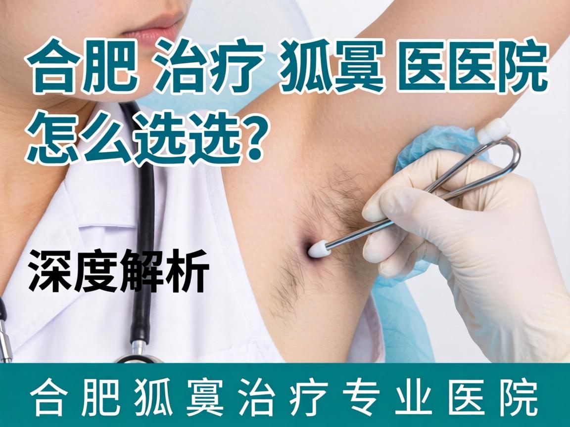 合肥治疗狐臭医院怎么选？深度解析合肥狐臭治疗专业医院