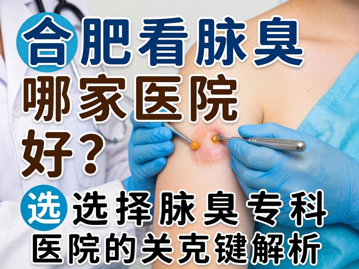 合肥看腋臭哪家医院好？选择腋臭专科医院的关键解析