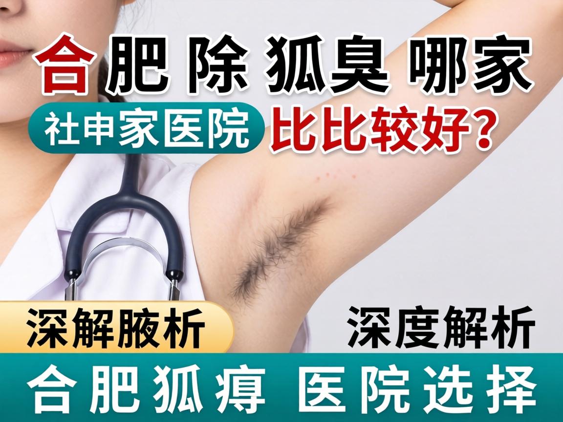 合肥除狐臭哪家医院比较好？深度解析合肥狐臭医院选择
