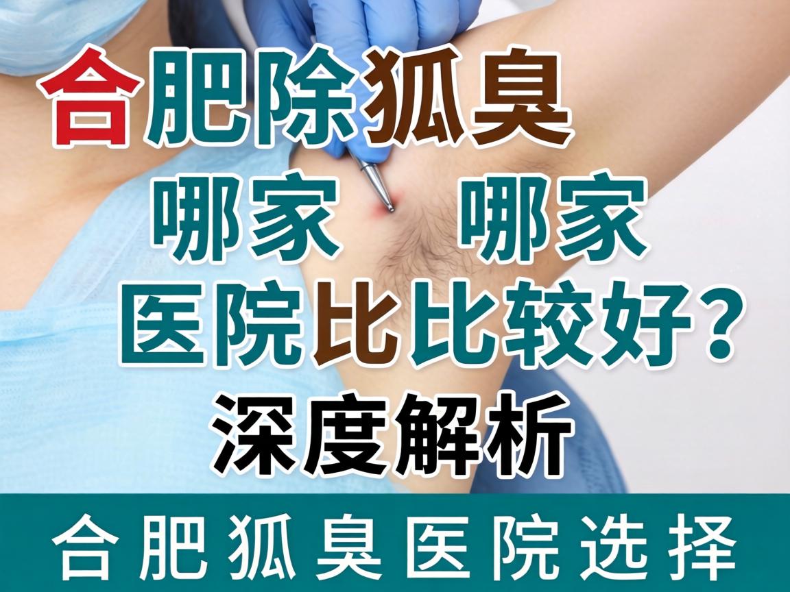 合肥除狐臭哪家医院比较好？深度解析合肥狐臭医院选择