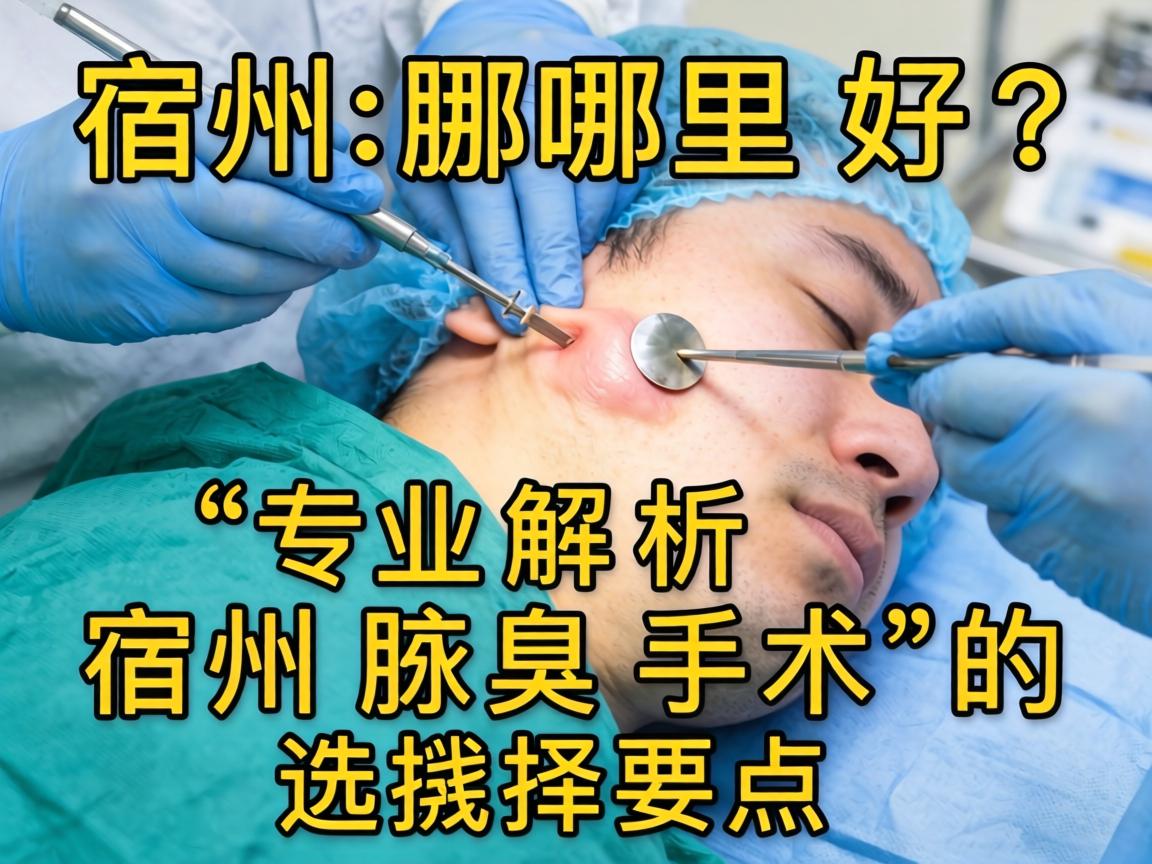 宿州腋臭手术哪里好？专业解析宿州腋臭手术的选择要点