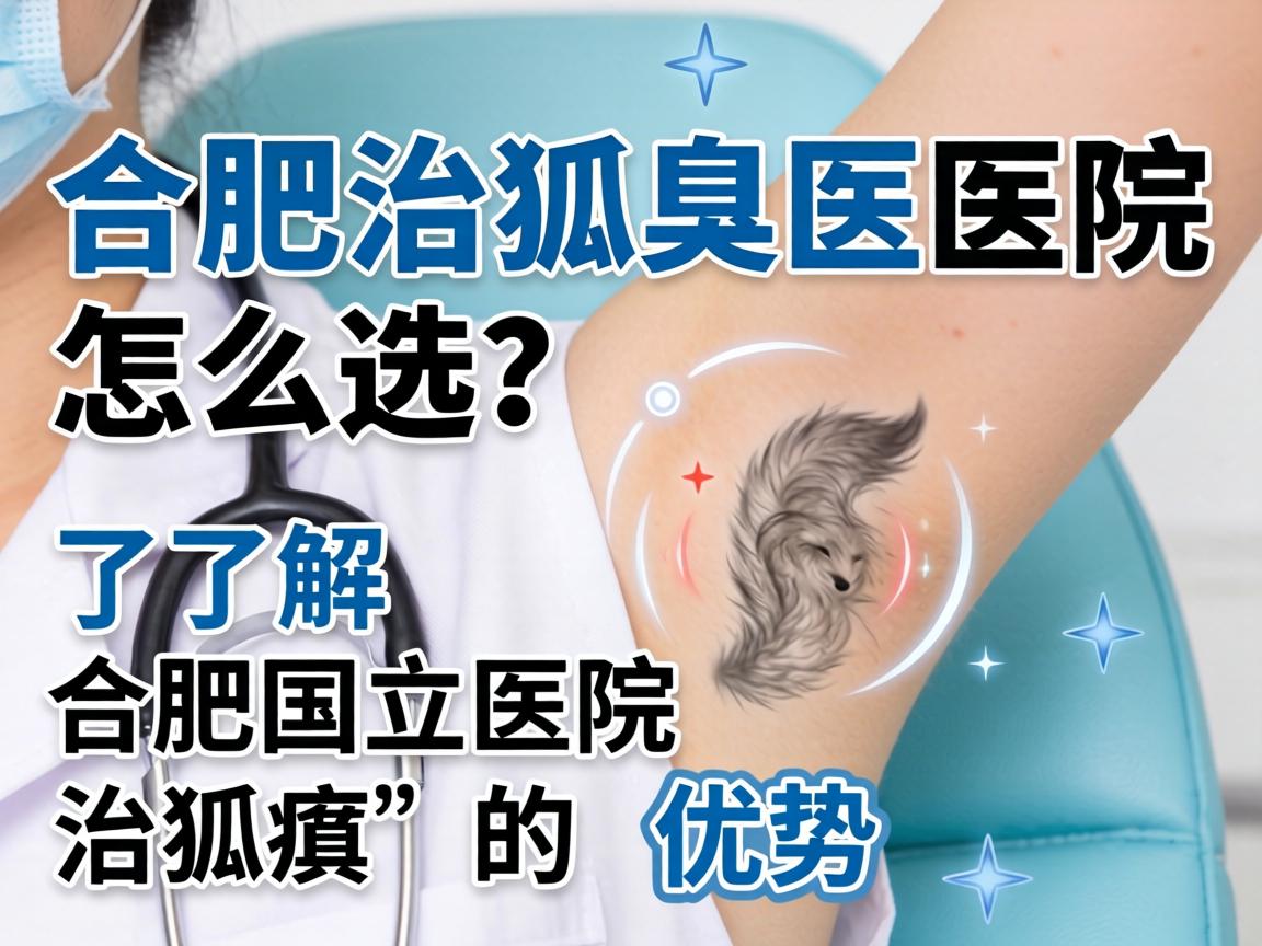 合肥治狐臭医院怎么选？了解合肥国立医院治狐臭的优势