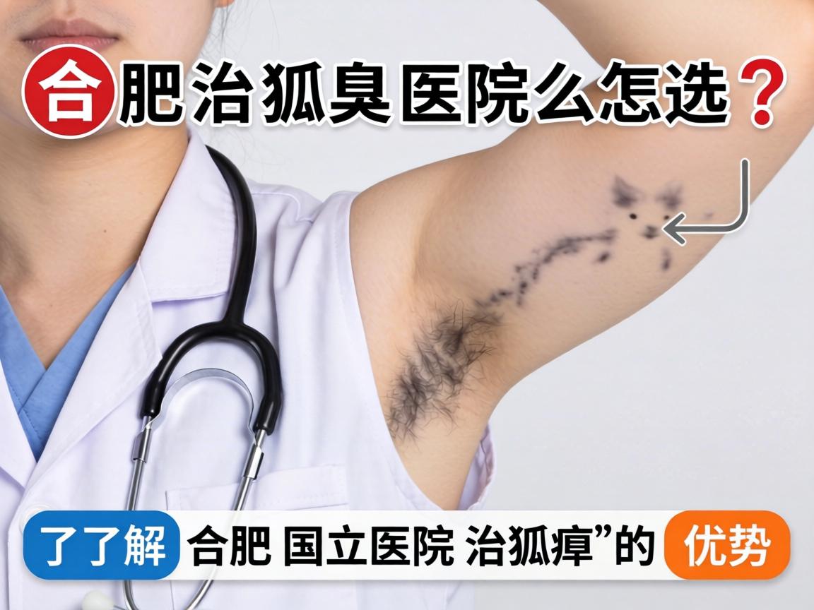 合肥治狐臭医院怎么选？了解合肥国立医院治狐臭的优势