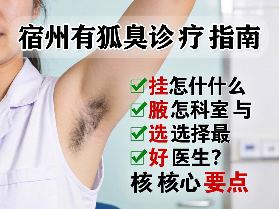 宿州狐臭诊疗指南，挂什么科室与选择最好医生的核心要点