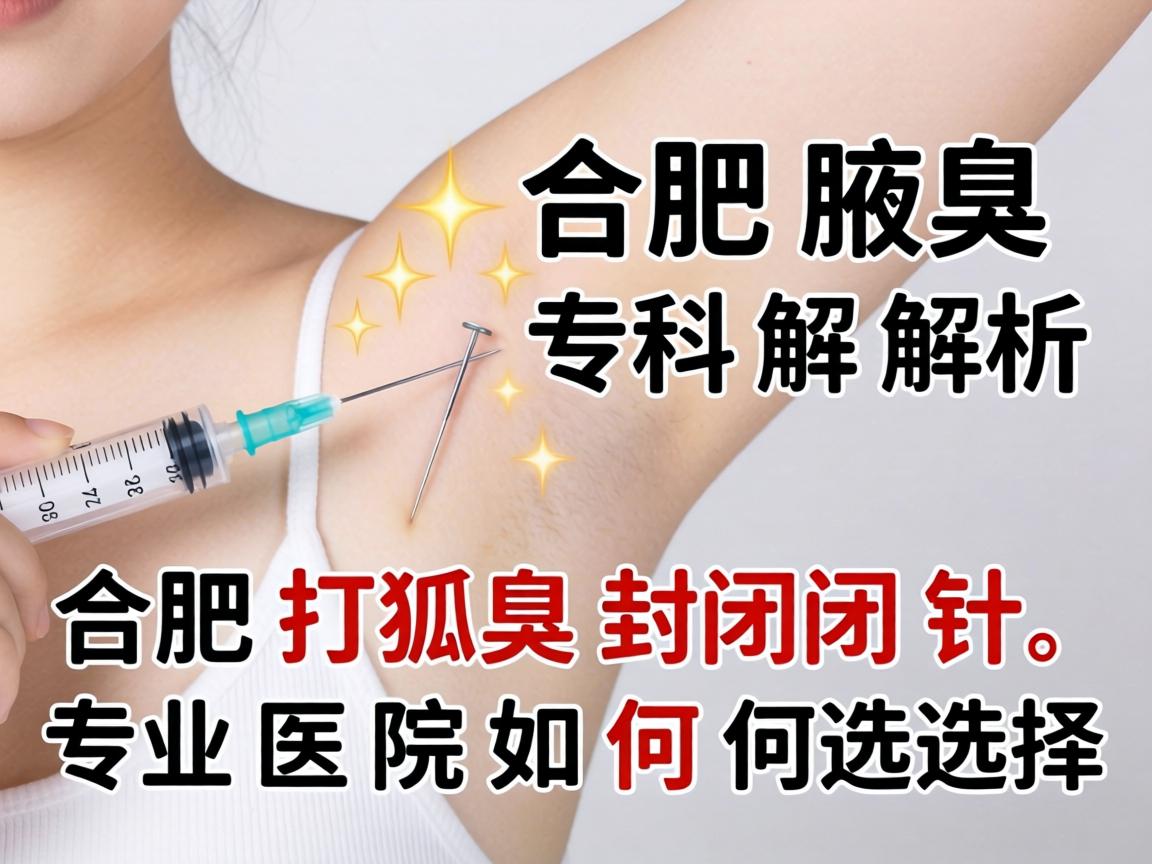 合肥腋臭专科解析,合肥打狐臭封闭针,专业医院如何选择 合肥腋臭专科解析,合肥打狐臭封闭针,专业医院如何选择