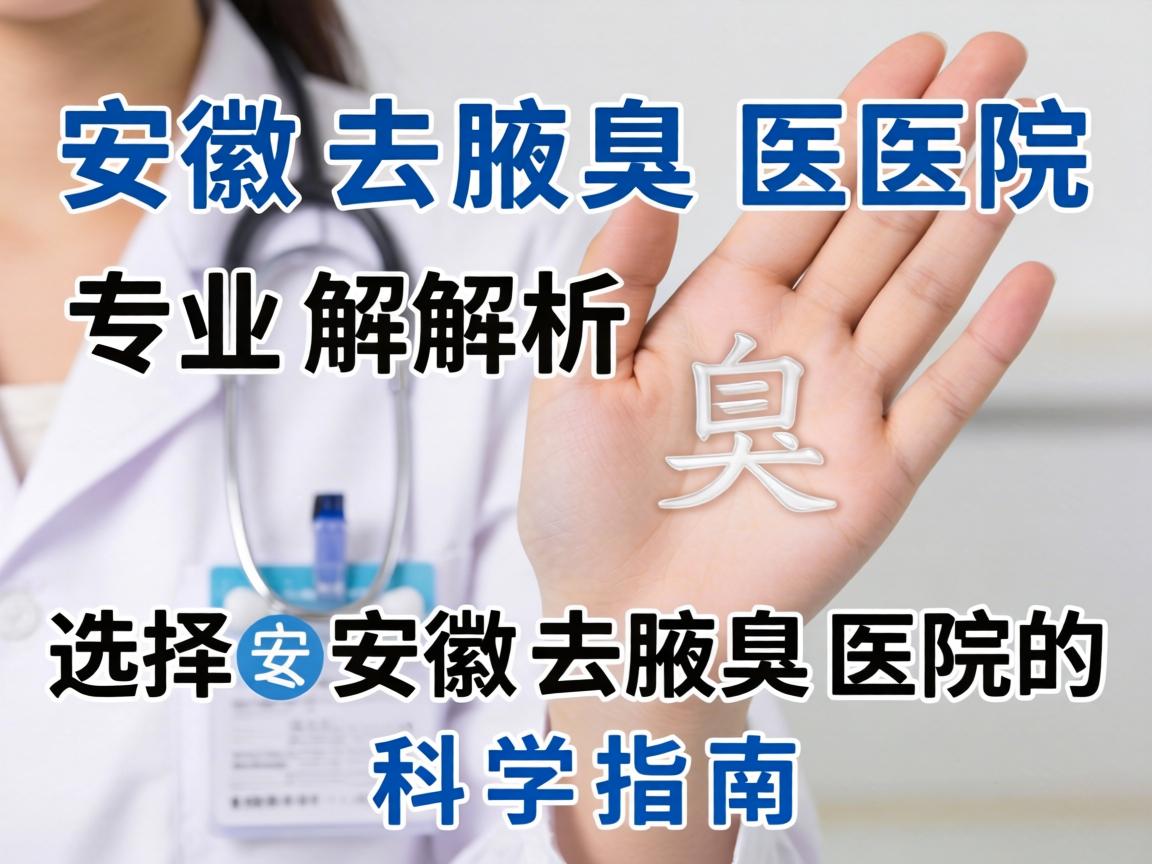安徽去腋臭医院专业解析，选择安徽去腋臭医院的科学指南