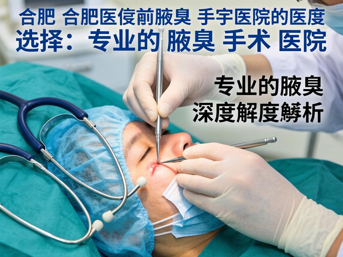 合肥腋臭手术医院深度解析，如何选择专业的腋臭手术医院