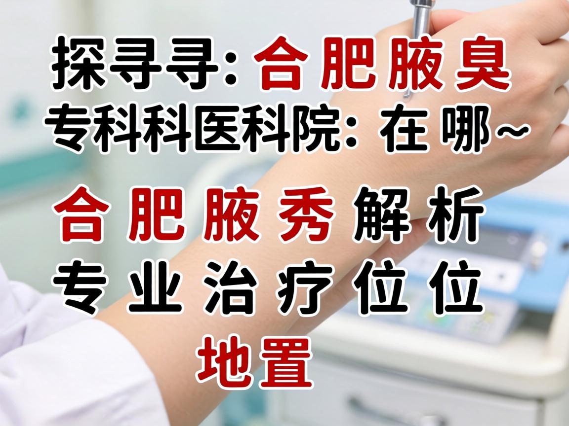 探寻合肥腋臭专科医院在哪，合肥腋秀解析专业治疗位置