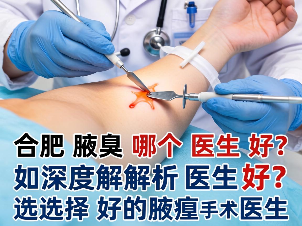 合肥腋臭手术哪个医生好？深度解析如何选择好的腋臭手术医生