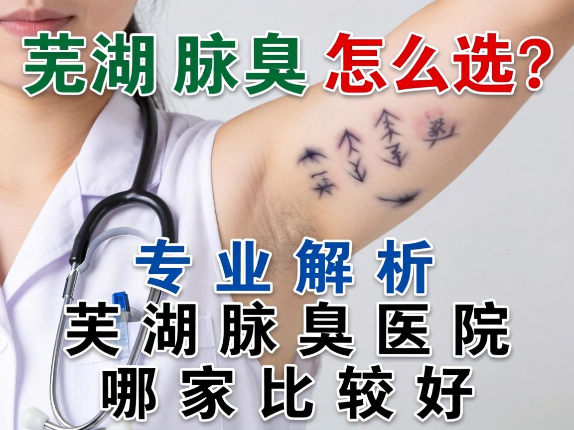 芜湖腋臭医院怎么选？专业解析芜湖腋臭医院哪家比较好