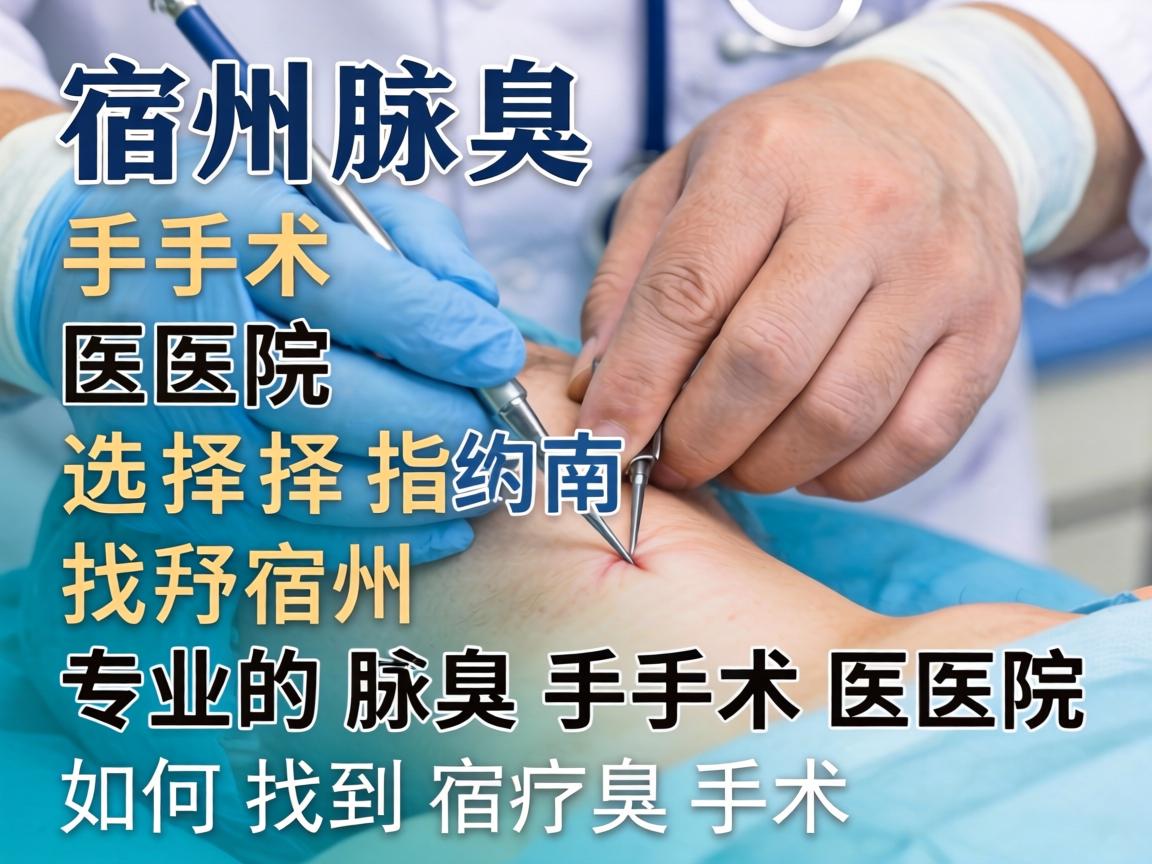 宿州腋臭手术医院选择指南，如何找到宿州专业的腋臭手术医院
