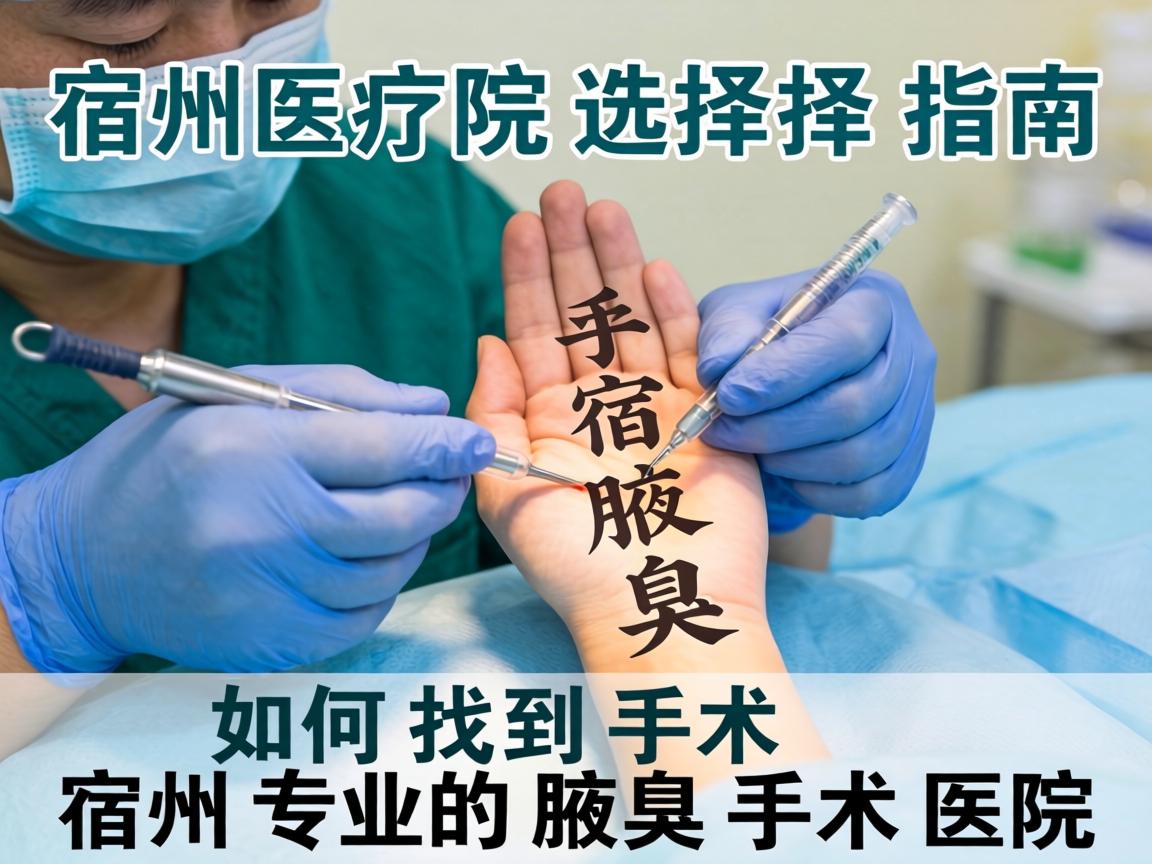 宿州腋臭手术医院选择指南，如何找到宿州专业的腋臭手术医院