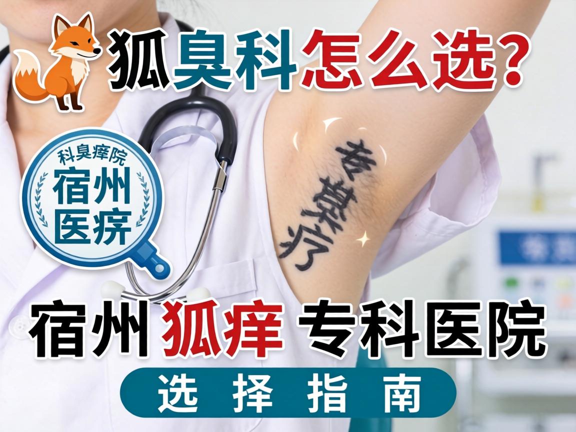 宿州狐臭科医院怎么选？宿州狐臭专科医院选择指南