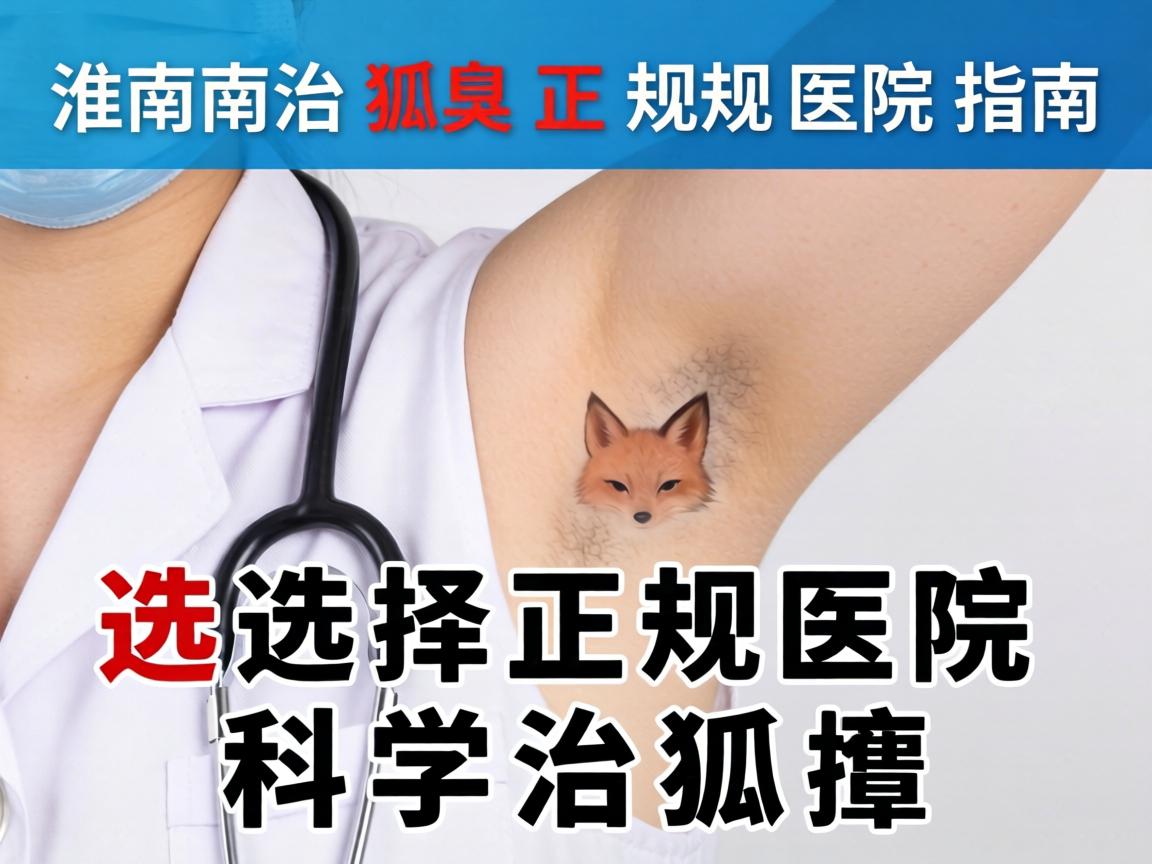 淮南治狐臭正规医院指南，选择正规医院科学治狐臭