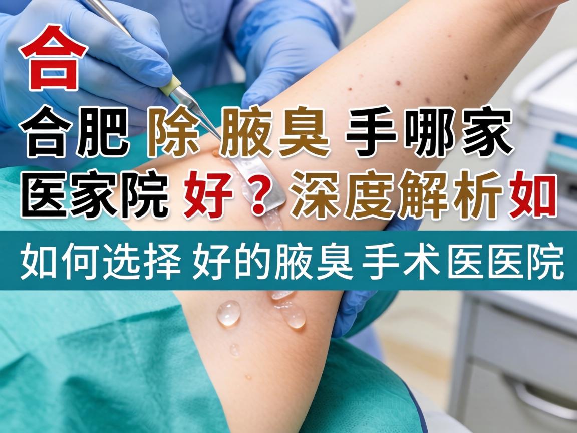 合肥除腋臭手术哪家医院好?深度解析如何选择好的腋臭手术医院 合肥除腋臭手术哪家医院好?深度解析如何选择好的腋臭手术医院