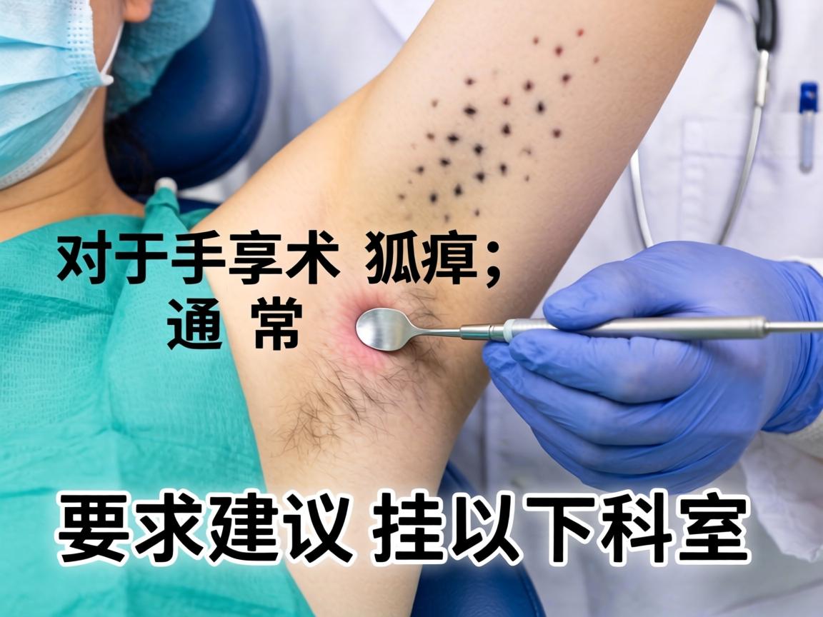 对于手术狐臭，通常建议挂以下科室