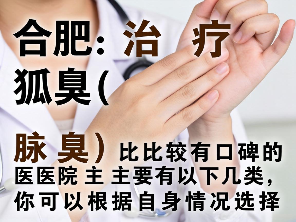合肥治疗狐臭（腋臭）比较有口碑的医院主要有以下几类，你可以根据自身情况选择