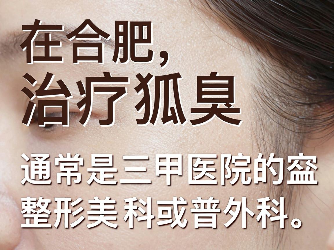 在合肥，治疗狐臭（腋臭）比较权威且经验丰富的医院通常是三甲医院的整形美容科、皮肤科或普外科。以下是几家在合肥口碑较好的医院及其对应的科室，供你参考