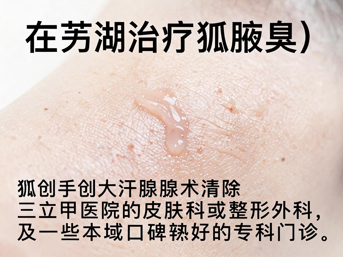 在芜湖治疗狐臭（腋臭）选择医院时主要关注公立三甲医院的皮肤科或整形外科，以及一些本地口碑较好的专科门诊。狐臭手术（微创大汗腺清除术）属于比较成熟的小手术，关键在于医生的技术和术后护理