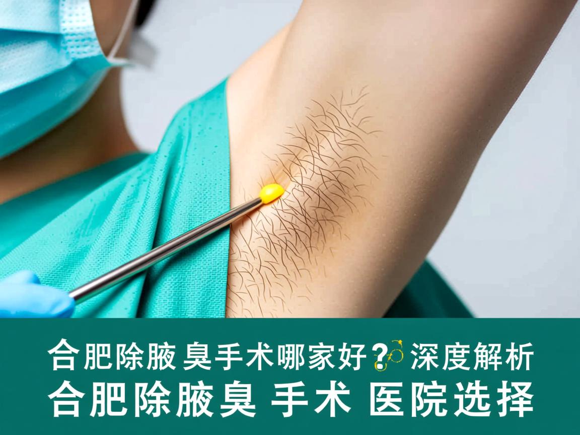 合肥除腋臭手术哪家好？深度解析合肥除腋臭手术医院选择