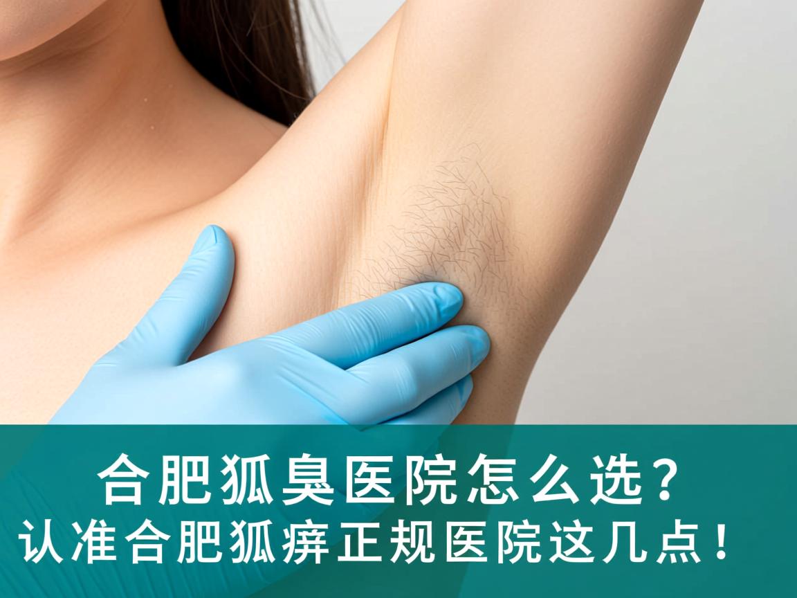 合肥狐臭医院怎么选？认准合肥狐臭正规医院这几点！