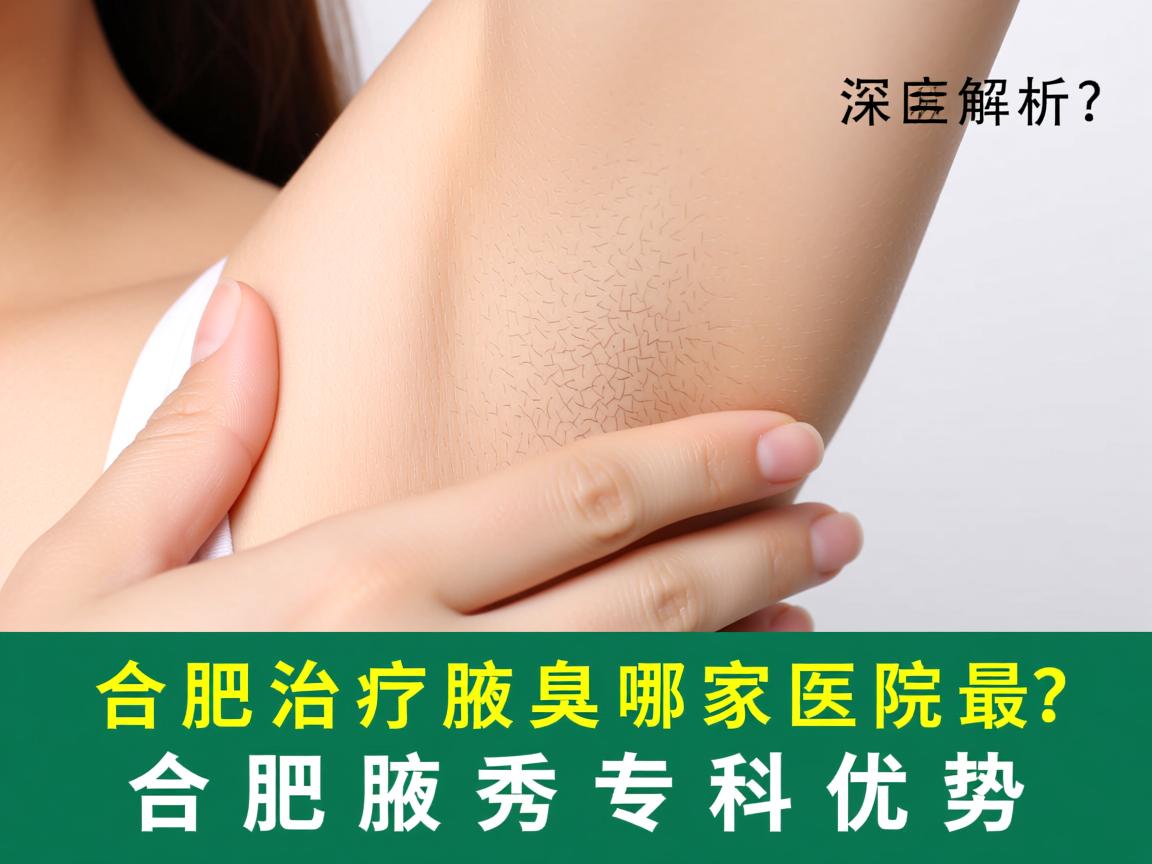 合肥治疗腋臭哪家医院最好？深度解析合肥腋秀专科优势