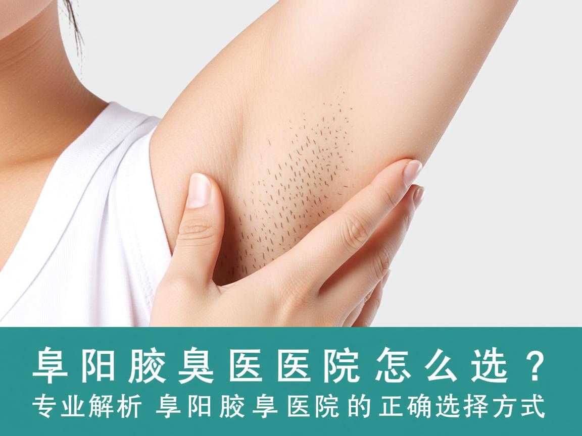 阜阳腋臭医院怎么选？专业解析阜阳腋臭医院的正确选择方式
