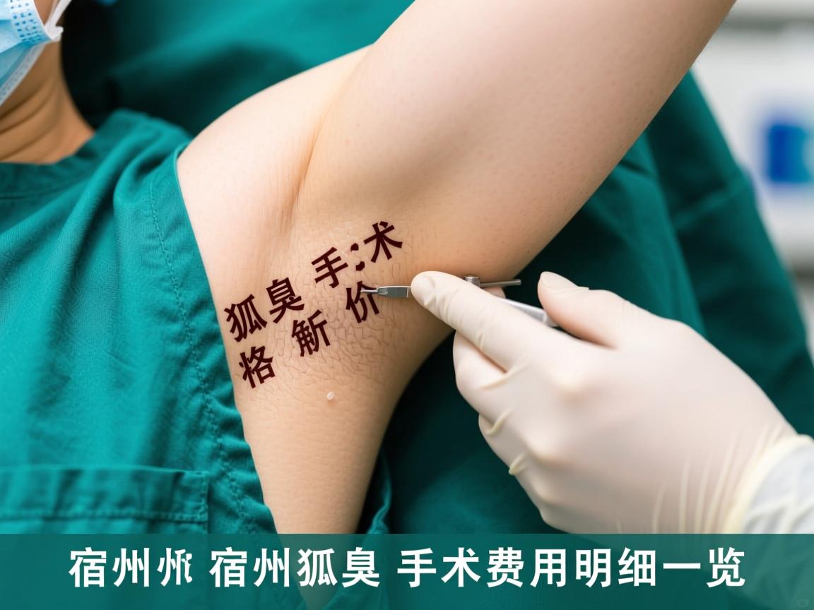 宿州狐臭手术价格解析，宿州狐臭手术费用明细一览