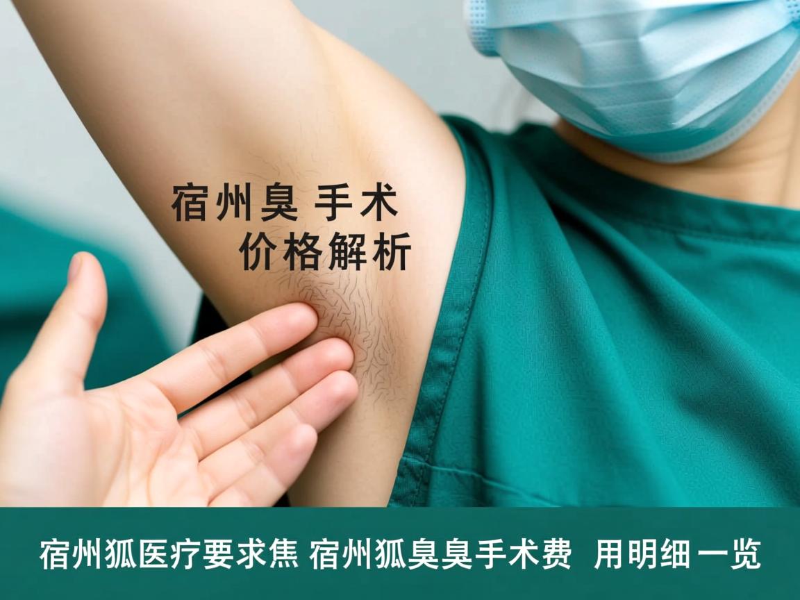 宿州狐臭手术价格解析，宿州狐臭手术费用明细一览