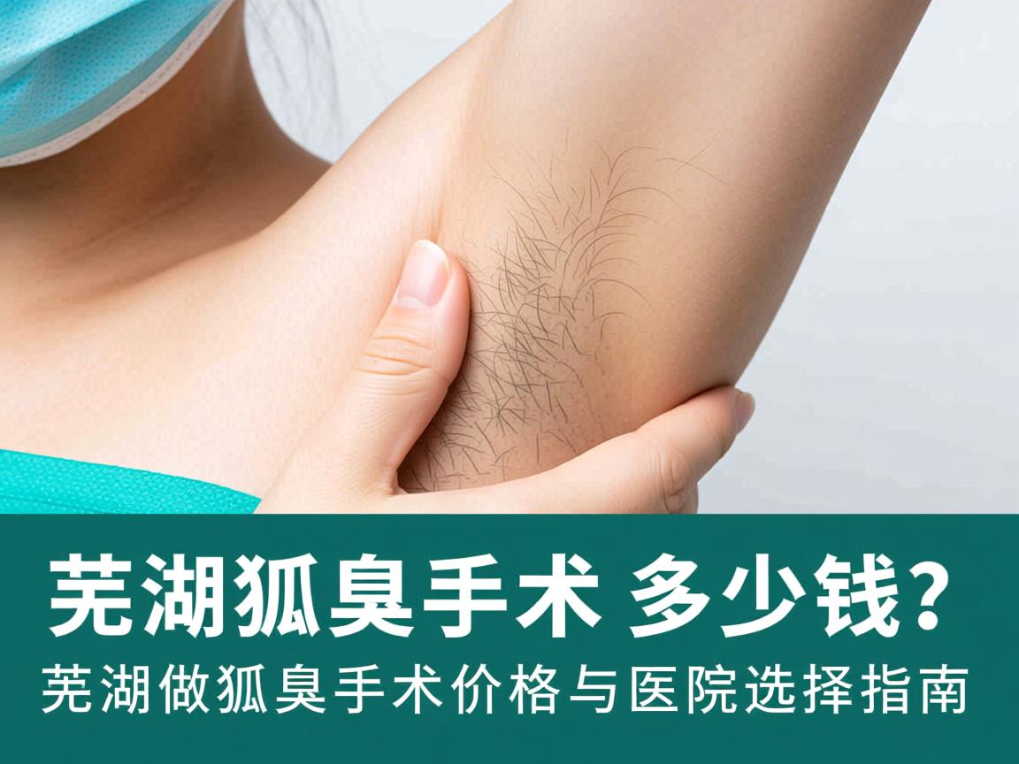 芜湖狐臭手术多少钱？芜湖做狐臭手术价格与医院选择指南