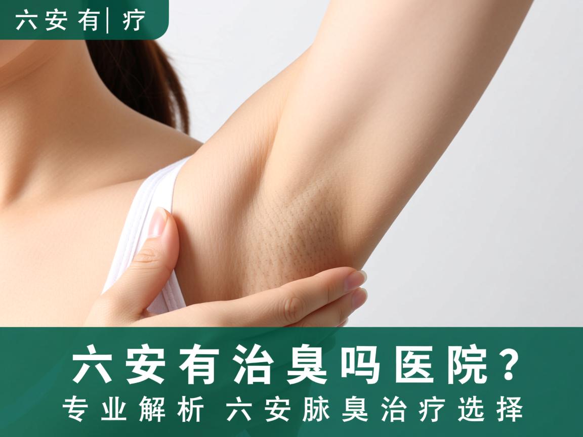 六安有治疗腋臭的医院吗？专业解析六安腋臭治疗选择