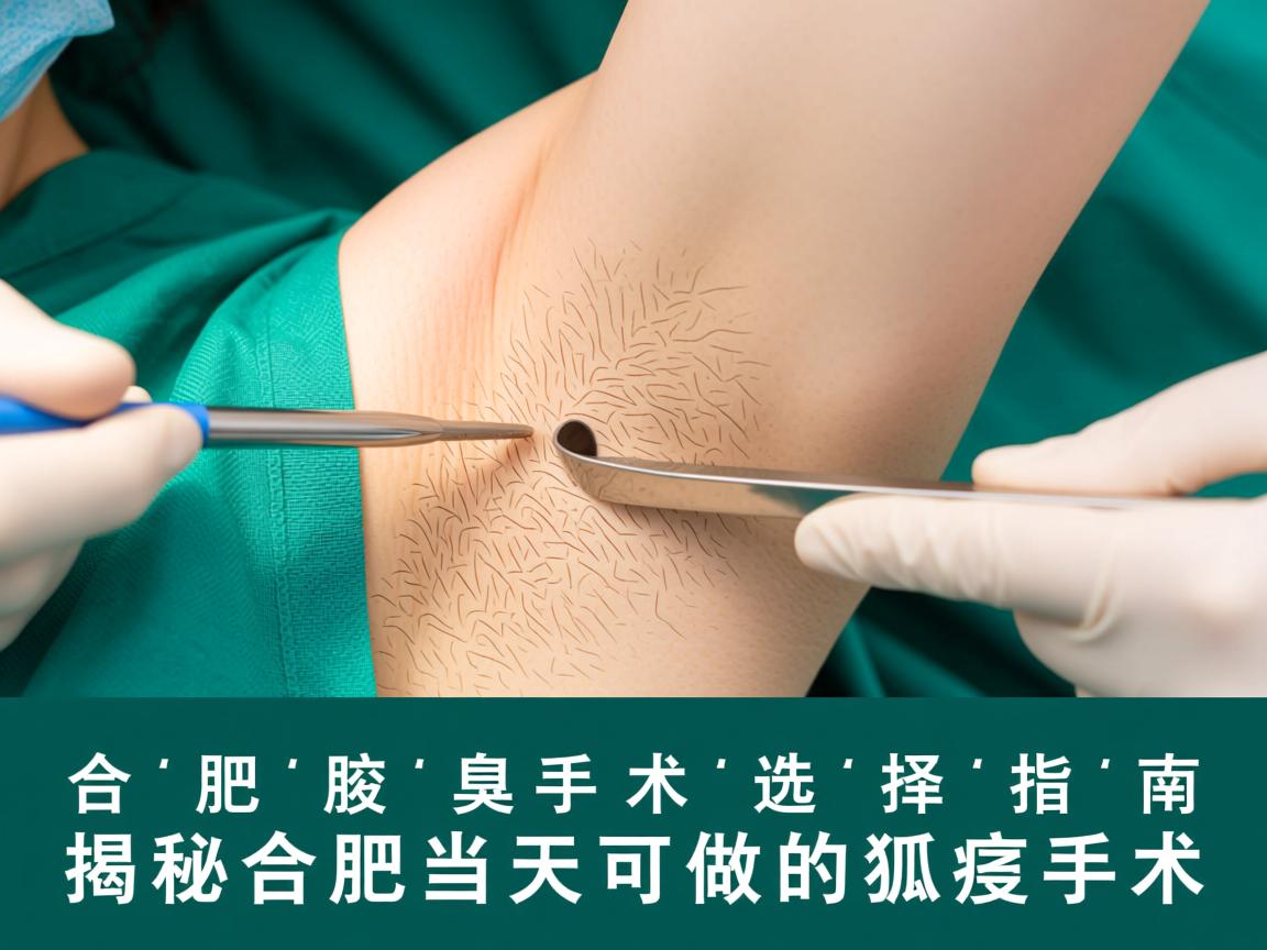 合肥腋臭手术选择指南，揭秘合肥当天可做的狐臭手术