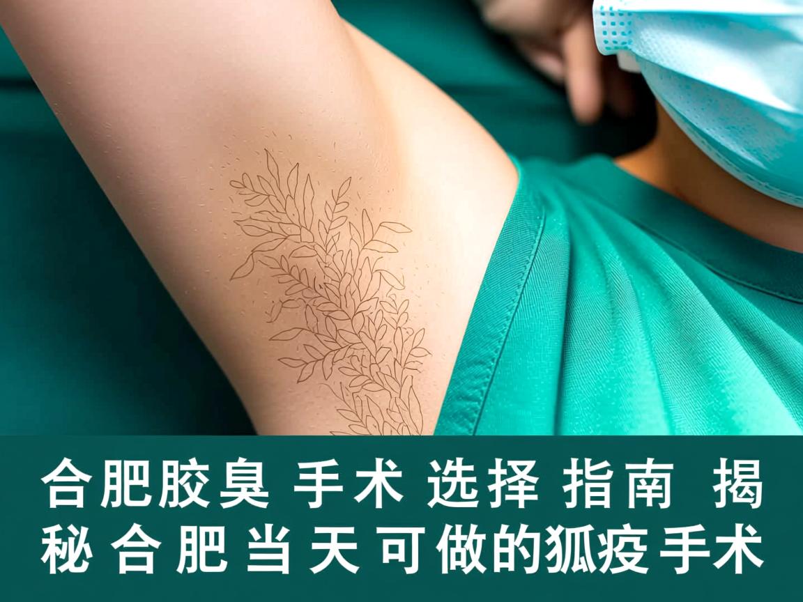 合肥腋臭手术选择指南，揭秘合肥当天可做的狐臭手术