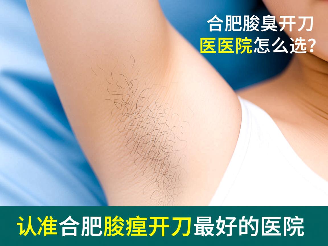合肥腋臭开刀医院怎么选？认准合肥腋臭开刀最好的医院