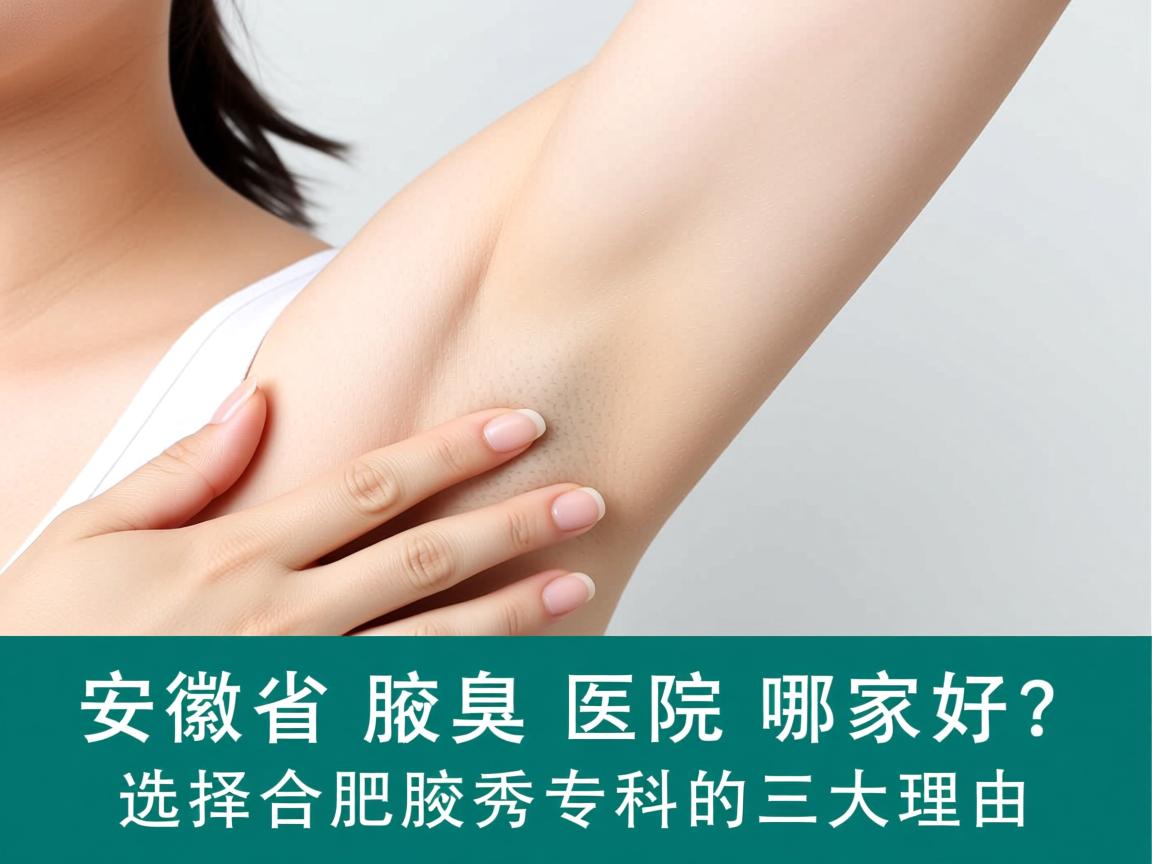 安徽省腋臭医院哪家好？选择合肥腋秀专科的三大理由