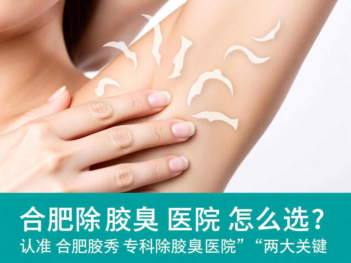 合肥除腋臭医院怎么选？认准合肥腋秀专科除腋臭医院的两大关键