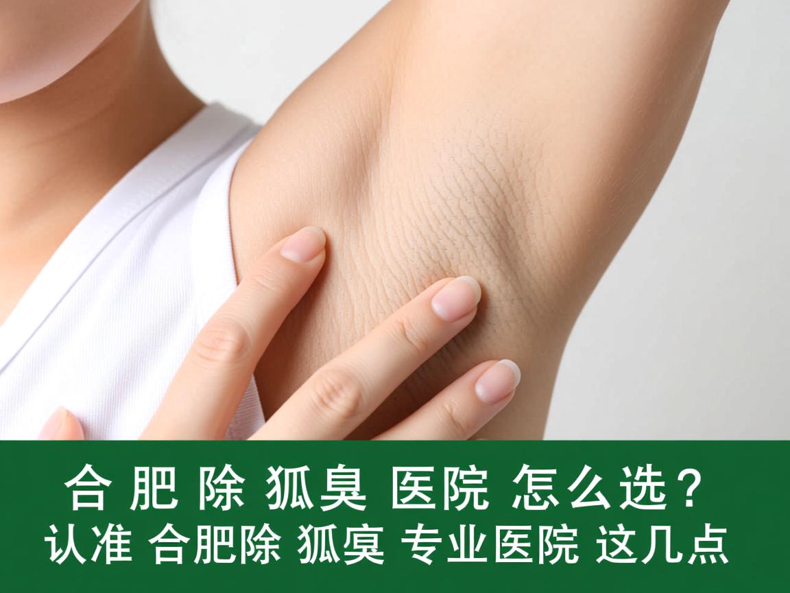 合肥除狐臭医院怎么选？认准合肥除狐臭专业医院这几点
