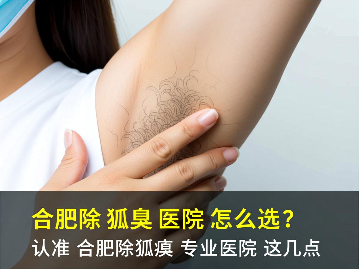 合肥除狐臭医院怎么选？认准合肥除狐臭专业医院这几点