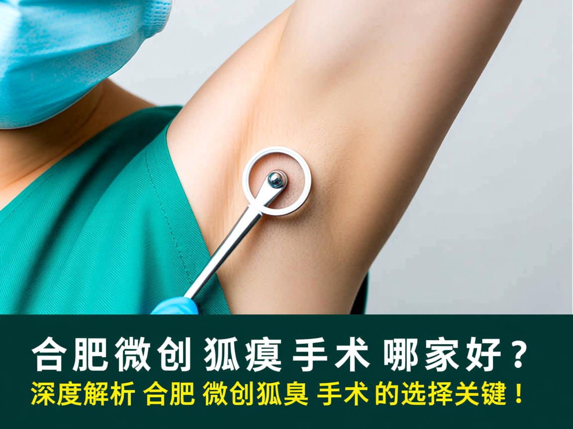 合肥微创狐臭手术哪家好？深度解析合肥微创狐臭手术的选择关键！