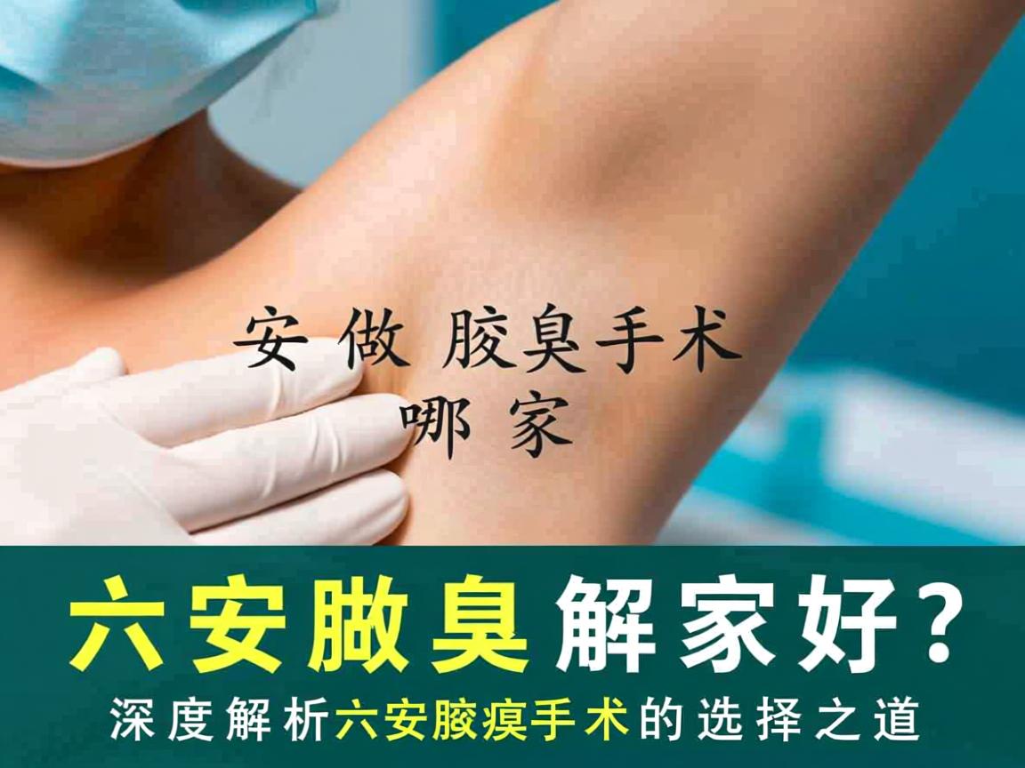 六安做腋臭手术哪家好？深度解析六安腋臭手术的选择之道