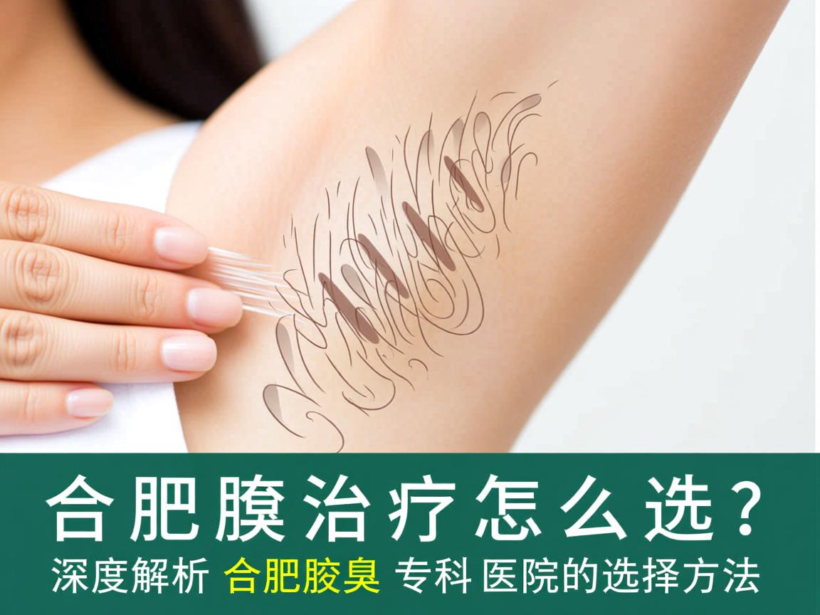 合肥腋臭治疗怎么选？深度解析合肥腋臭专科医院的选择方法